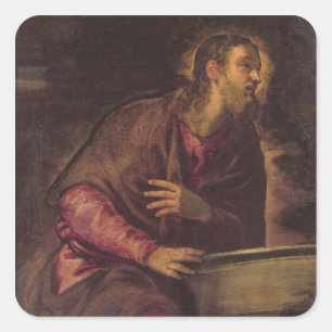 Christus bij de Nou, c.1560 (olie op canvas) (zie Vierkante Sticker