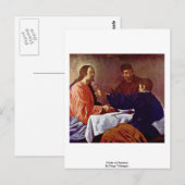 Christus bij Emmaus door Diego Velázquez Briefkaart (Voorkant / Achterkant)