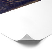 Christus bij Emmaus door Rembrandt van Rijn Poster (Hoek)