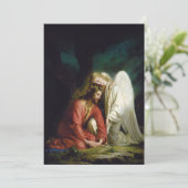 Christus bij Gethsemane door Carl Bloch Bedankkaart (Staand voorkant)