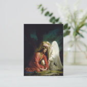 Christus bij Gethsemane door Carl Bloch Feestdagenkaart (Staand voorkant)