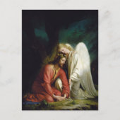 Christus bij Gethsemane door Carl Bloch Feestdagenkaart (Voorkant)