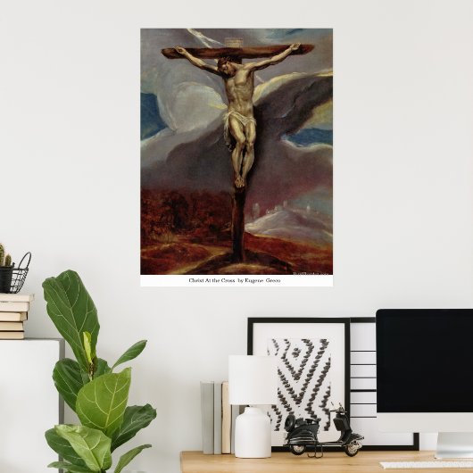 Christus bij het kruis door Eugene Greco Poster (Thuiskantoor)