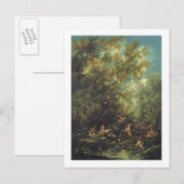 Christus, bijgewoond door de Angels, c.1725-30 (ol Briefkaart (Voorkant / Achterkant)