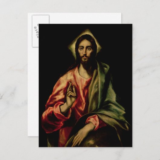 Christus Blessing Briefkaart (Voorkant / Achterkant)