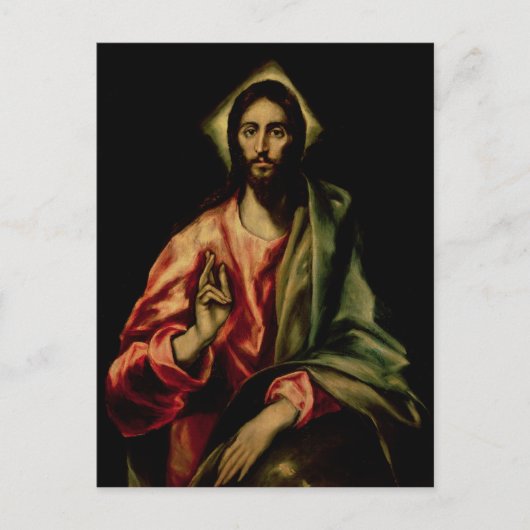 Christus Blessing Briefkaart (Voorkant)