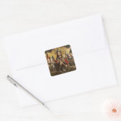 Christus Blessing, centraal paneel van een driehoe Vierkante Sticker (Envelop)