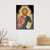 Christus Blessing, Grifo di Tancredi Fine Art Post Poster (Keuken)