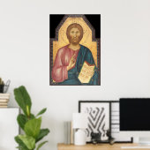 Christus Blessing, Grifo di Tancredi Fine Art Post Poster (Thuiskantoor)