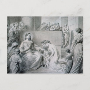 Christus Blessing Little Children Briefkaart