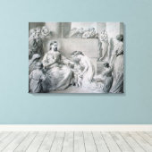 Christus Blessing Little Children Canvas Afdruk (Insitu (Houten vloer))