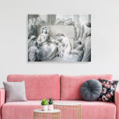 Christus Blessing Little Children Canvas Afdruk (Insitu (Woonkamer))