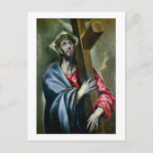 Christus Clasping the Cross, 1600-10 (olie op canv Briefkaart (Voorkant)
