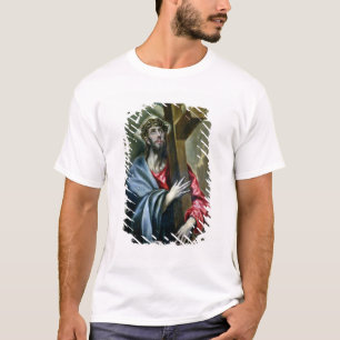 Christus Clasping the Cross, 1600-10 (olie op canv T-shirt