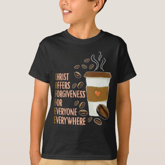 Christus Coffee Christelijke Kerk Caffeine pastor T-shirt (Voorkant)