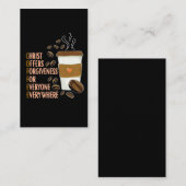 Christus Coffee Christelijke Kerk Caffeine pastor Visitekaartje (Voorkant / Achterkant)