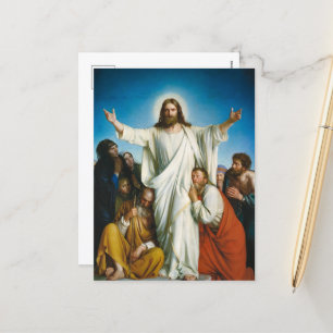 Christus Consolator door Carl Bloch Feestdagenkaart