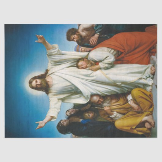 Christus Consolator door Carl Bloch Tissuepapier (Voorkant)