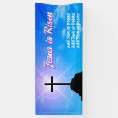 Christus Cross Jesus is een paaskerkerkerkleversch Spandoek (Verticaal)