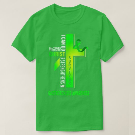Christus Crossing Gastroschisis Bewustheid T-shirt (Design voorkant)