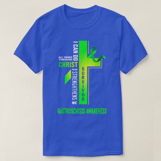 Christus Crossing Gastroschisis Bewustheid T-shirt (Design voorkant)