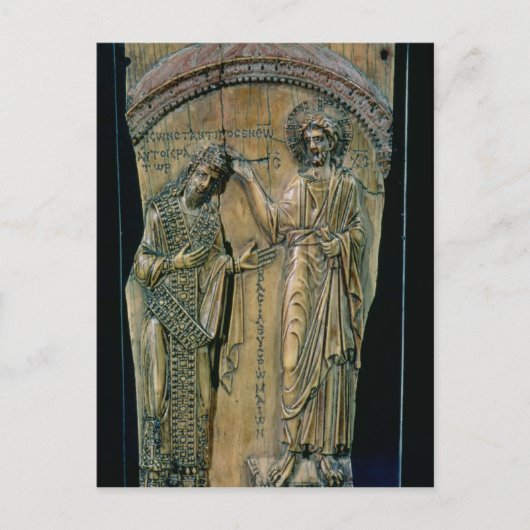 Christus Crowning the Emperor Constantine VII Briefkaart (Voorkant)