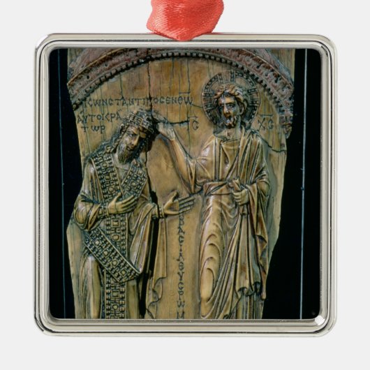Christus Crowning the Emperor Constantine VII Metalen Ornament (Voorkant)
