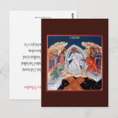 Christus daalt naar Hades Prayer Card Briefkaart (Voorkant / Achterkant)