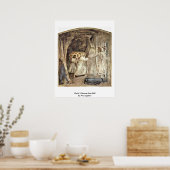 Christus daalt naar hel door Fra Angelico Poster (Keuken)