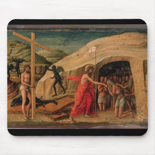 Christus daalt naar Limbo Muismat (Voorkant)