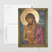 Christus de bruidegom Offerkoningsicoon Briefkaart (Voorkant / Achterkant)