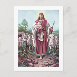 Christus De Goede Herder Bernhard Plockhorst 1878 Briefkaart