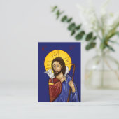 Christus de Goede Herder icoon Kaarten (extra klei (Staand voorkant)