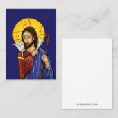 Christus de Goede Herder icoon Kaarten (extra klei (Voorkant / Achterkant)