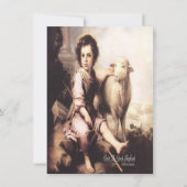 Christus de Goede Herder Psalm 23 Feestdagenkaart (Voorkant)