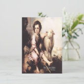 Christus de Goede Herder Psalm 23 Feestdagenkaart (Staand voorkant)