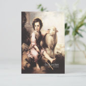 Christus de Goede Herder Psalm 23 Informatiekaartje (Staand voorkant)