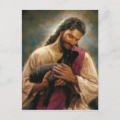 Christus De Goede Shepherd Briefkaart (Voorkant)