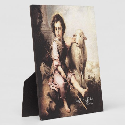 Christus De Goede Shepherd Fotoplaat (Zijkant)