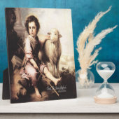 Christus De Goede Shepherd Fotoplaat (Zijkant)