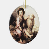 Christus De Goede Shepherd Keramisch Ornament (Rechts)