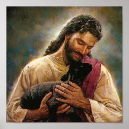 Christus De Goede Shepherd Poster (Voorkant)