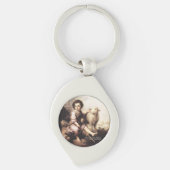 Christus De Goede Shepherd Sleutelhanger (Voorkant)