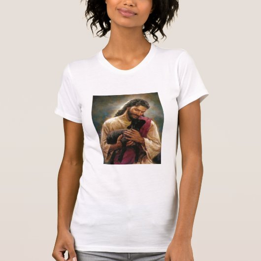 Christus De Goede Shepherd T-shirt (Voorkant)