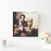 Christus De Goede Shepherd Vierkante Klok (Huis)