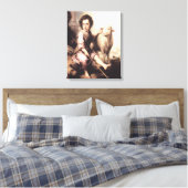 Christus de Good Shepherd Canvas Afdruk (Insitu (Slaapkamer))