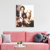 Christus de Good Shepherd Canvas Afdruk (Insitu (Woonkamer))