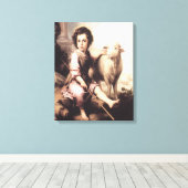 Christus de Good Shepherd Canvas Afdruk (Insitu (Houten vloer))