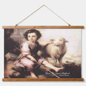 Christus de Good Shepherd Hangend Wandkleed (Voorkant)