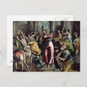 Christus De handelaren besturen uit de tempel Briefkaart (Voorkant / Achterkant)